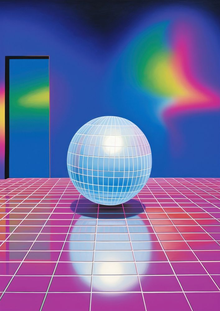 Disco ball art astronomy lighting.