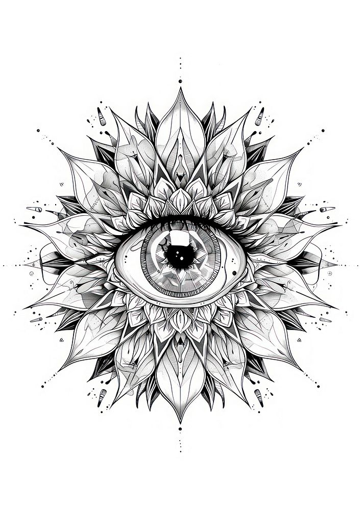 Eye sketch art illustrated.
