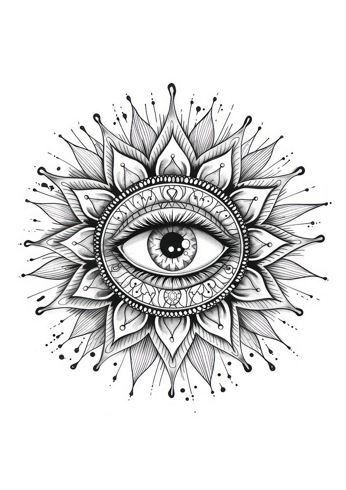 Eye sketch art illustrated.