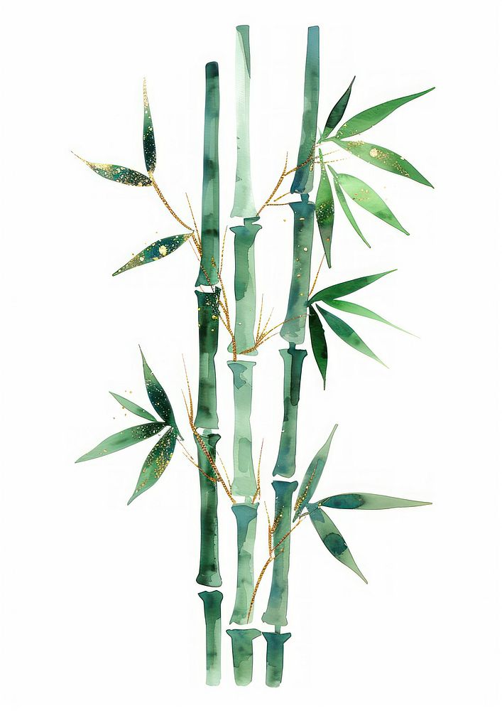Green bamboo weaponry dagger plant.