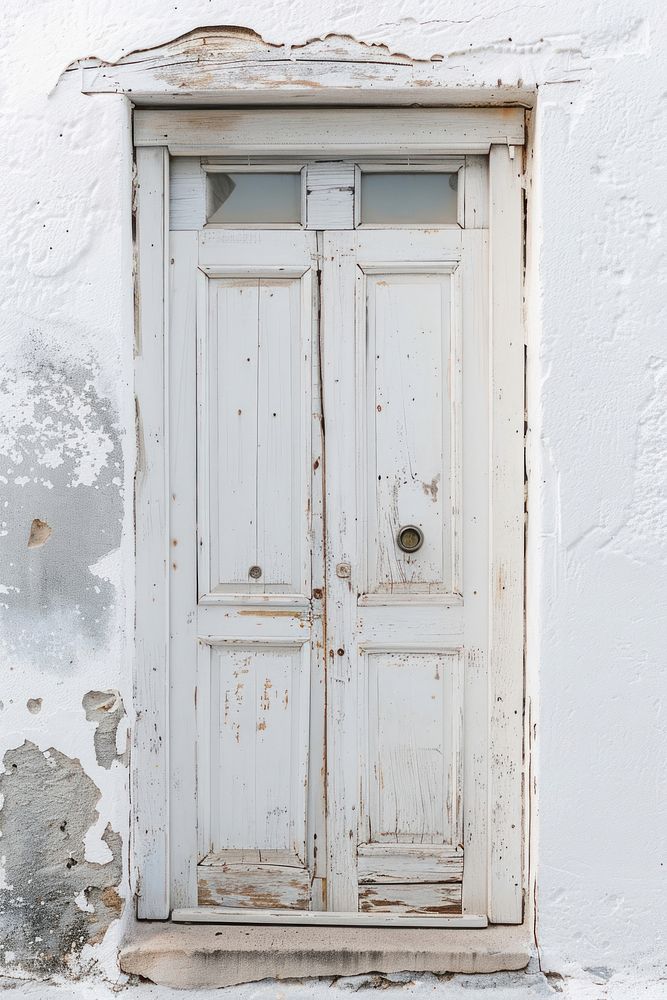 White door backgrounds deterioration architecture.
