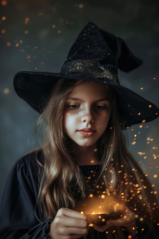 Witch with magic spell photo photography portrait.