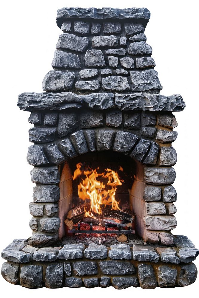 Fireplace hearth white background architecture.