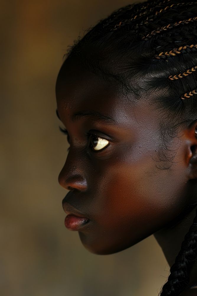 Portrait photo of a black girl photography person human.
