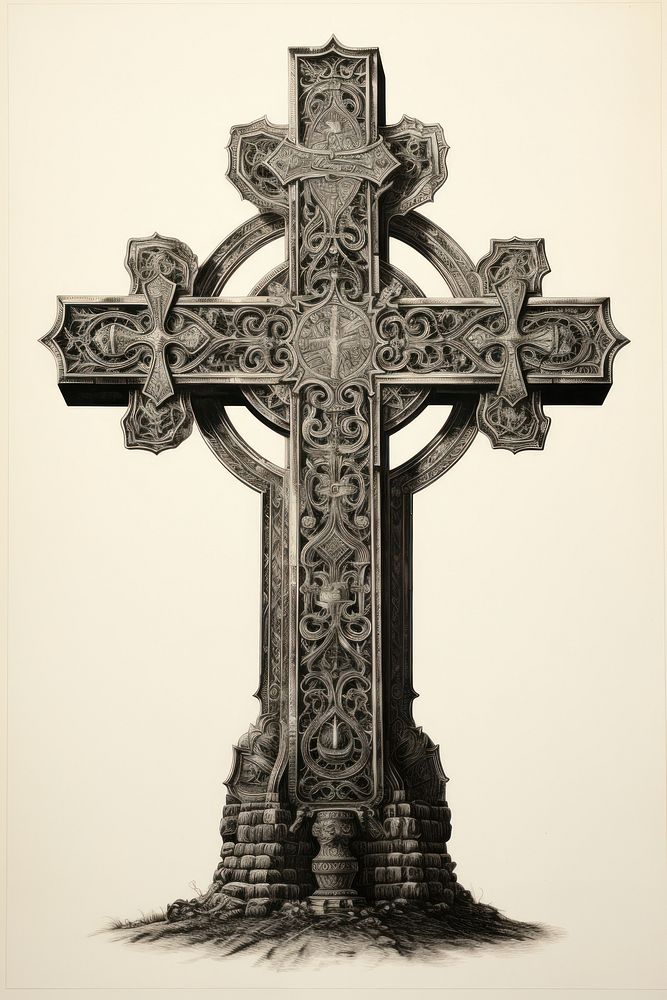 Cross crucifix symbol.
