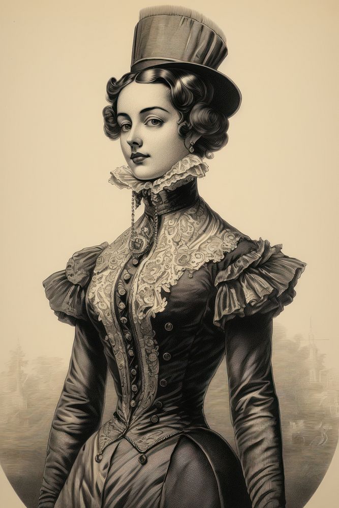 English noble lady photography portrait painting.