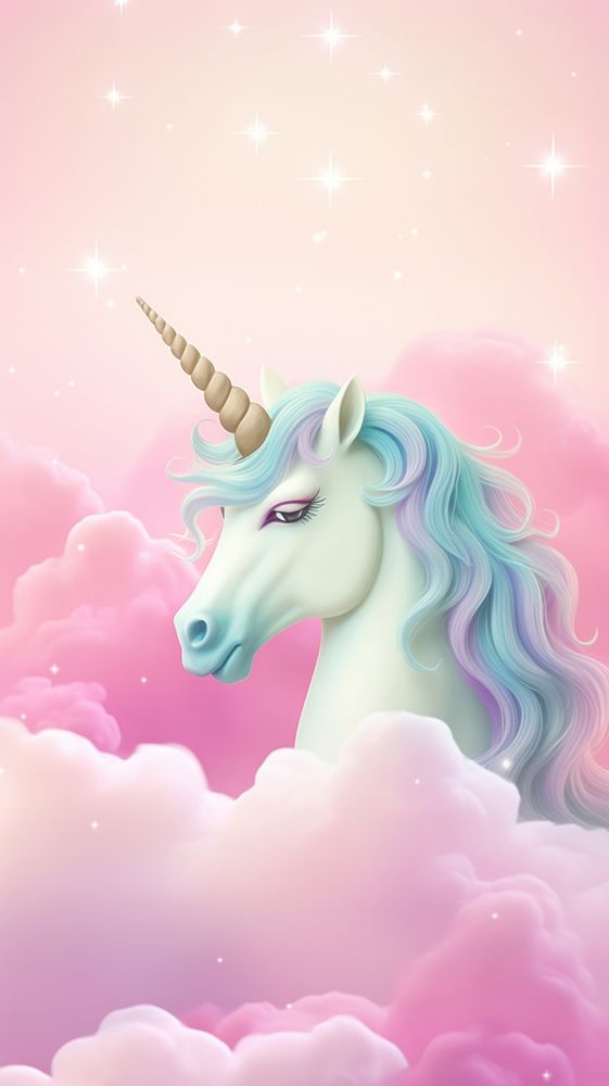 Unicorn art illustrated graphics.