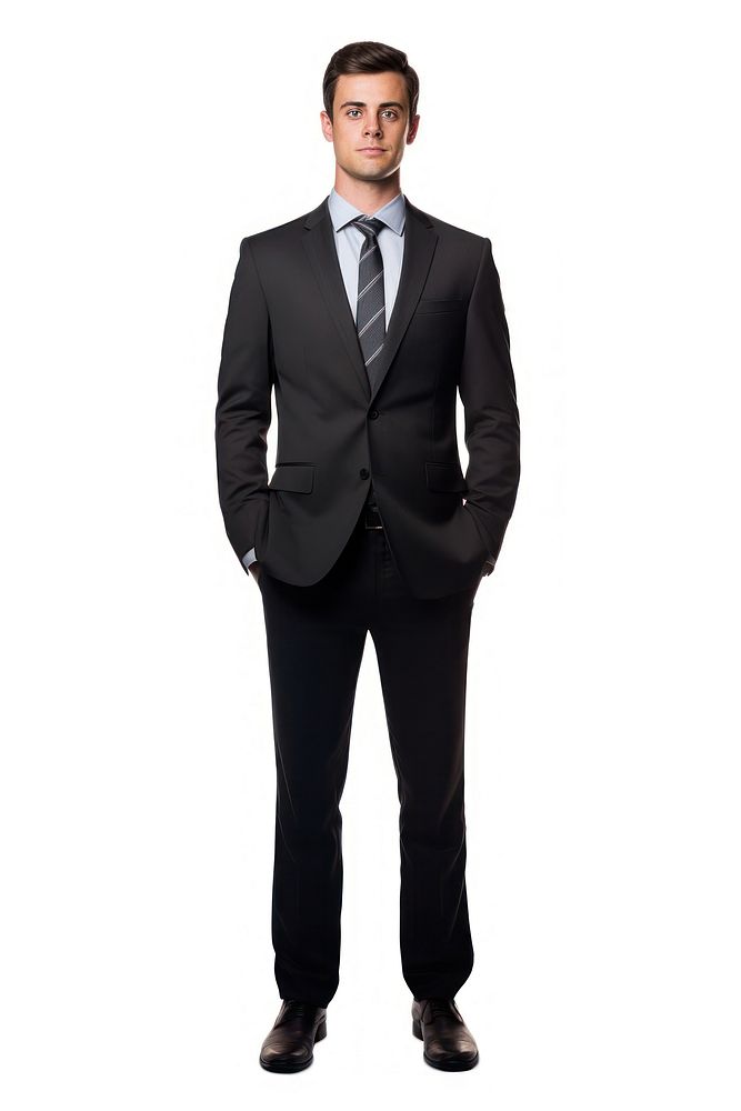 Businessman full body clothing apparel tuxedo.