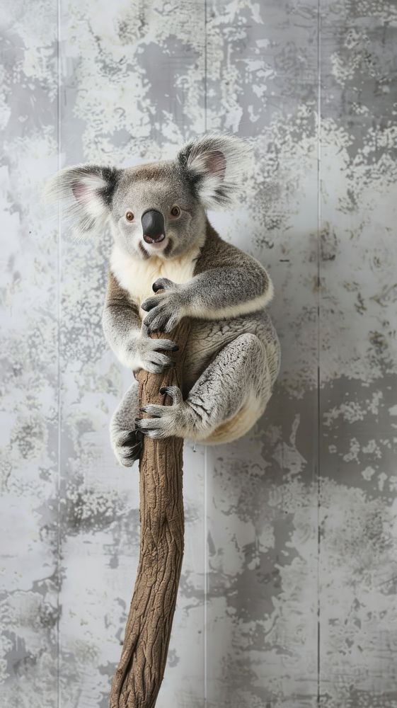 Koala in minimal room wildlife animal kangaroo.
