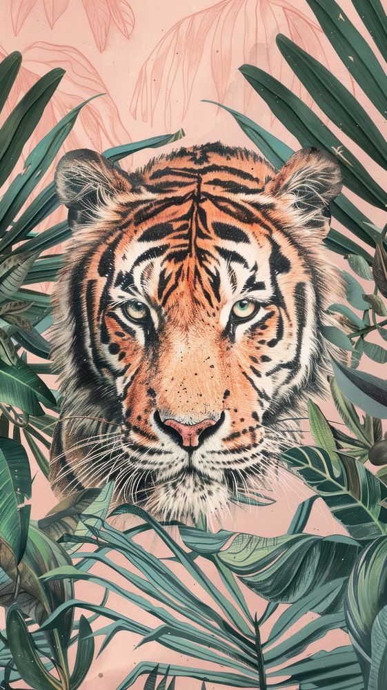 Wallpaper Tiger tiger wildlife animal.
