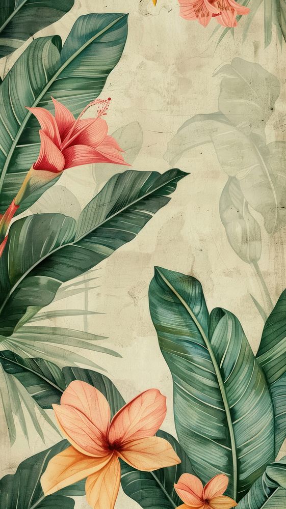 Wallpaper Wildflower backgrounds tropics pattern.