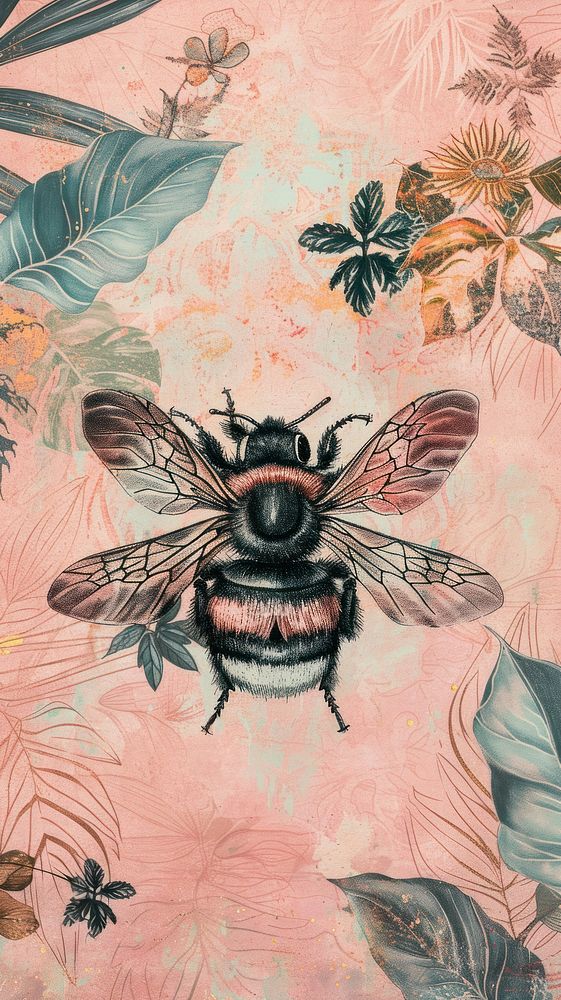 Wallpaper Bee bee backgrounds drawing.