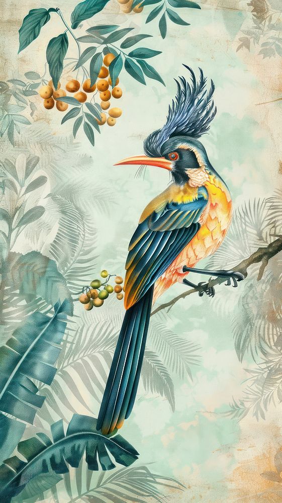 Wallpaper Bird bird painting drawing.
