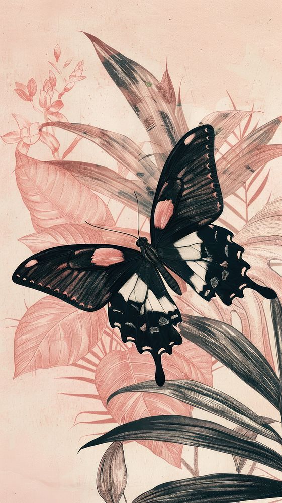 Wallpaper Butterfly butterfly drawing sketch.