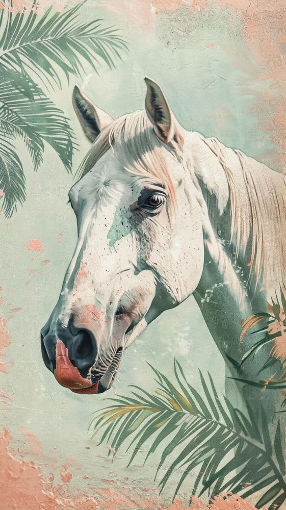 Wallpaper Horse sketch horse painting.