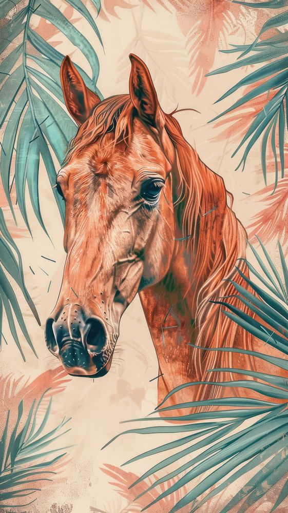 Wallpaper Horse drawing sketch horse.