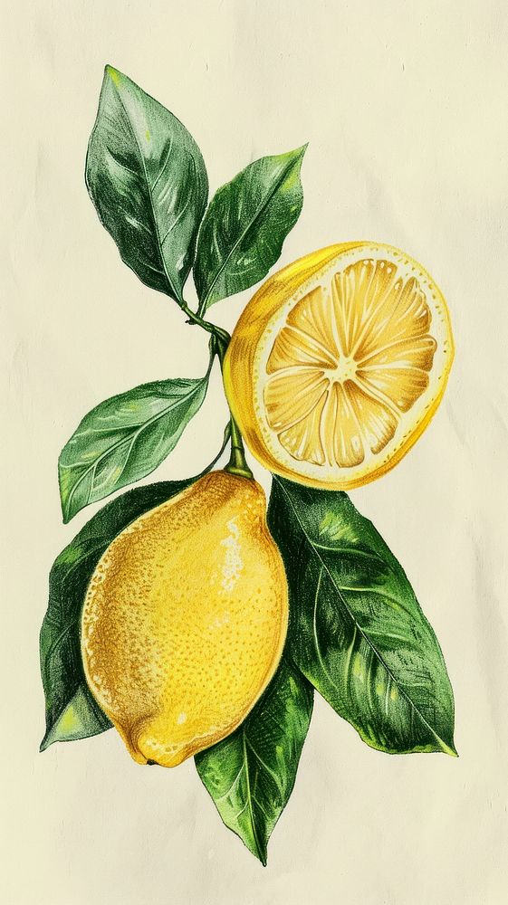 Wallpaper Lemon lemon drawing sketch.