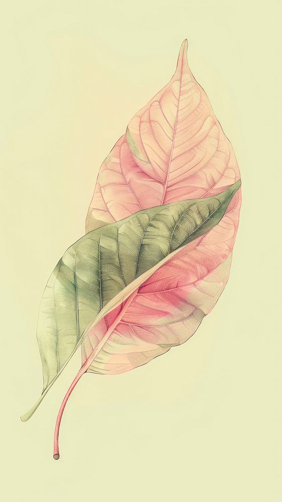 Wallpaper Leaf drawing sketch leaf.