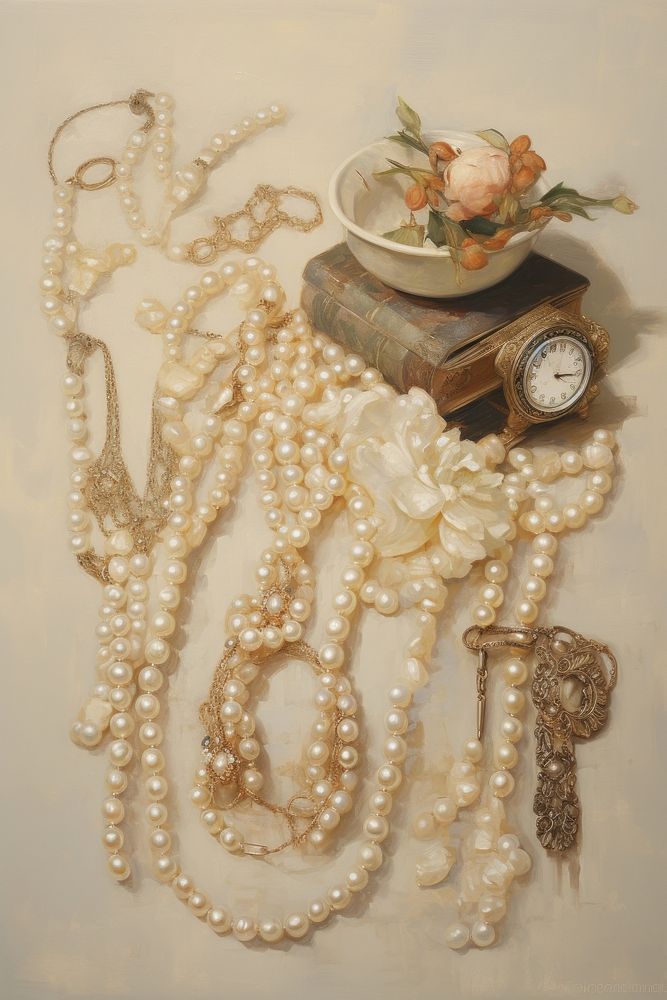 Jewellery necklace painting jewelry.