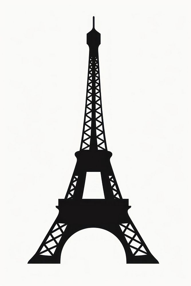 Eiffel tower silhouette clip art | Free Photo Illustration - rawpixel