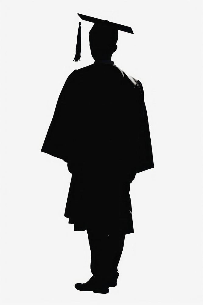 Graduation silhouette clip art graduation adult white background.