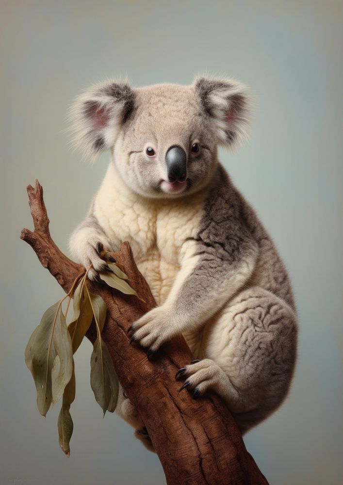 Close up on pale a koala wildlife animal mammal.
