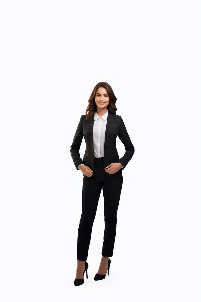 Apparel arms crossed and portrait of business woman fullbody footwear.