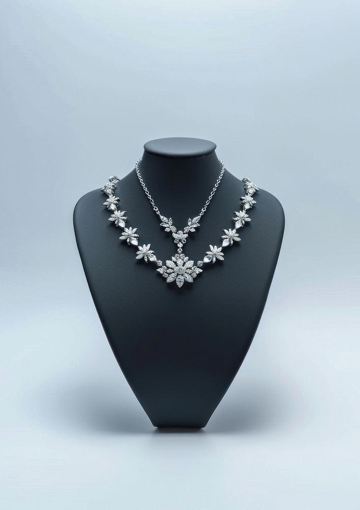 Jewelry necklace gemstone diamond pendant.