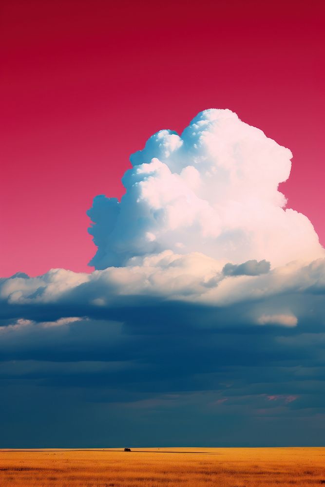 Photo of a cloud landscape outdoors horizon.