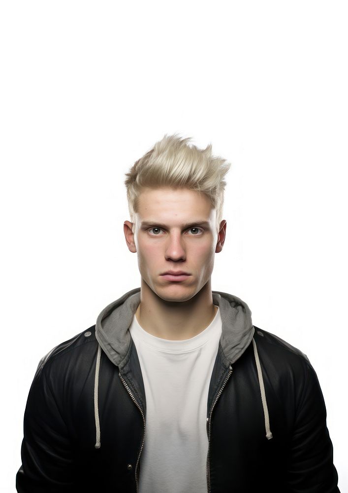 Caucasian man portrait blonde adult.