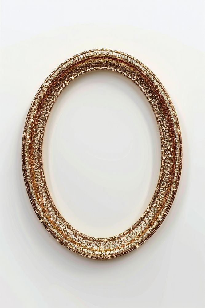 Frame glitter oval shape accessories photography accessory.