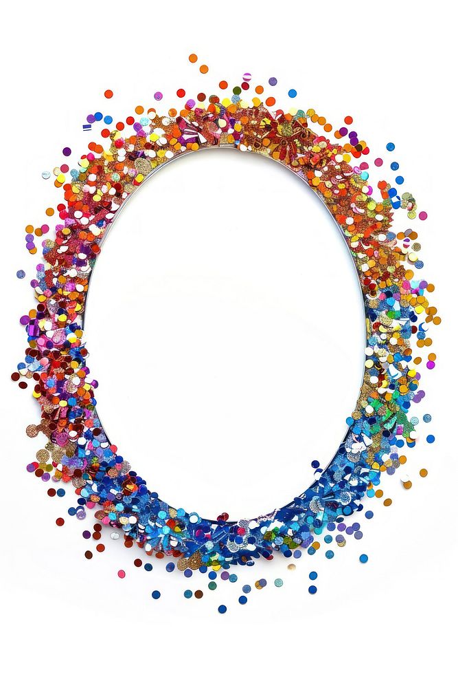 Frame glitter oval shape accessories accessory necklace.