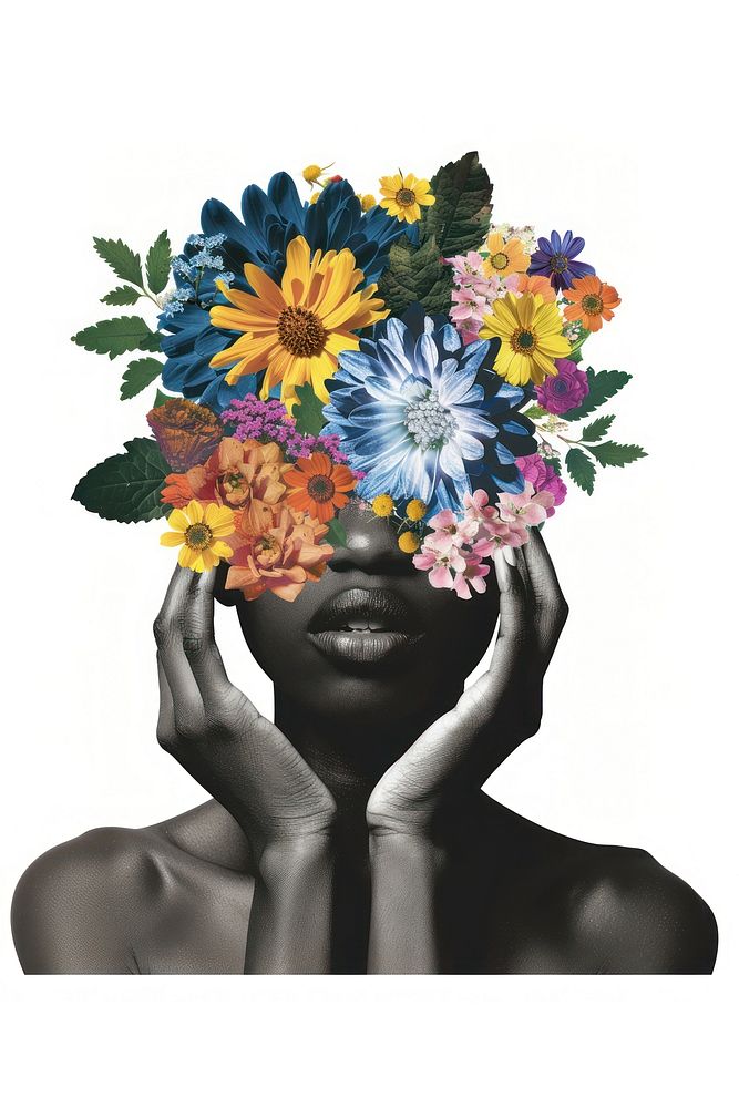 Flower Collage black girl collage flower photography.