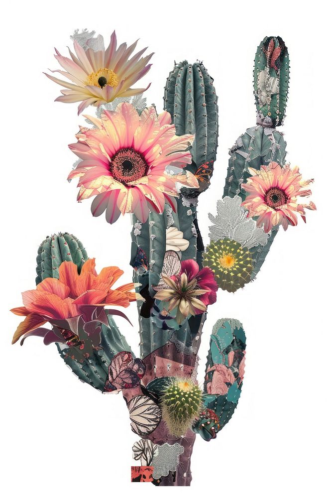 Flower Collage Cactus cactus flower blossom.