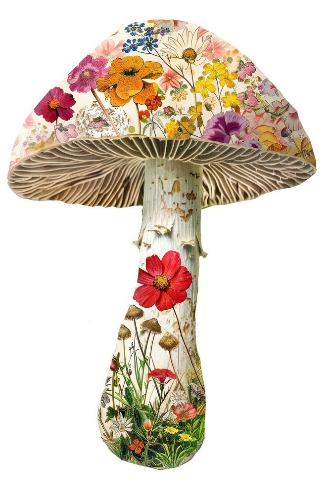 Flower Collage Mushroom mushroom flower blossom.