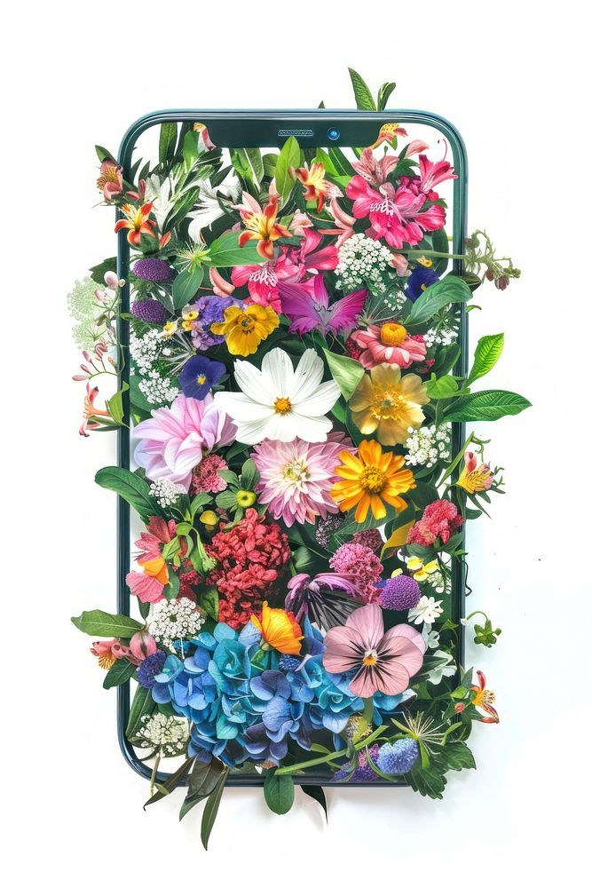 Flower Collage smartphone shaped pattern flower asteraceae.