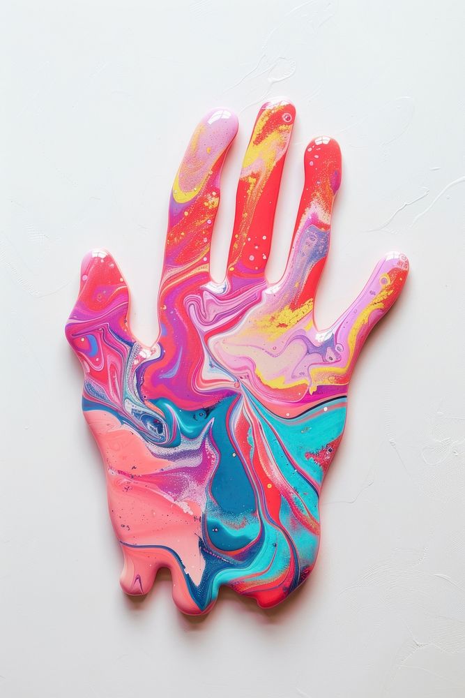 Acrylic pouring Hand accessories accessory painting.