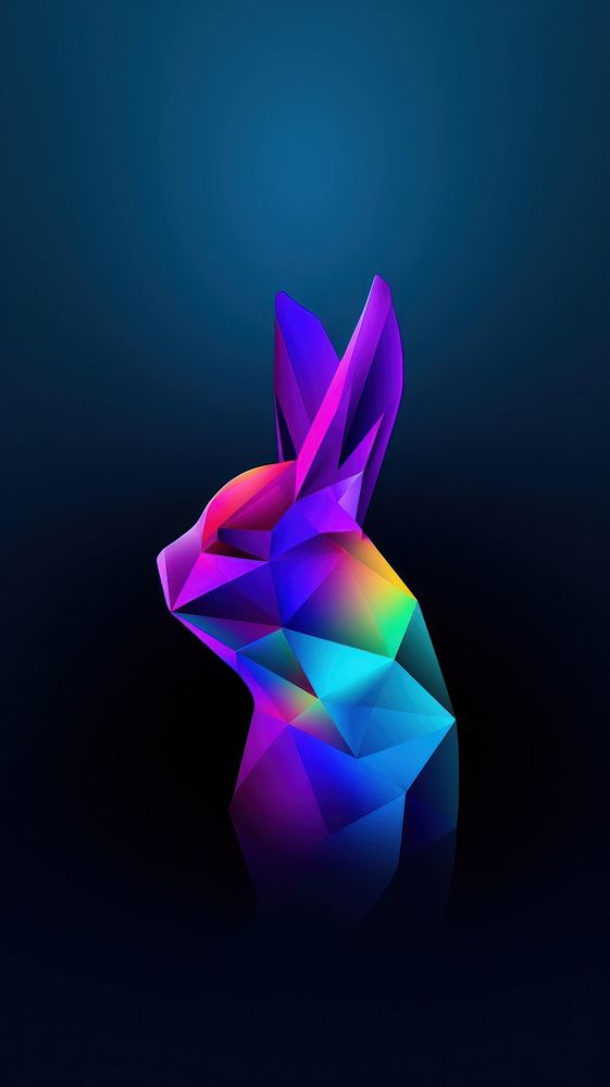 Rabbit paper graphics lighting.