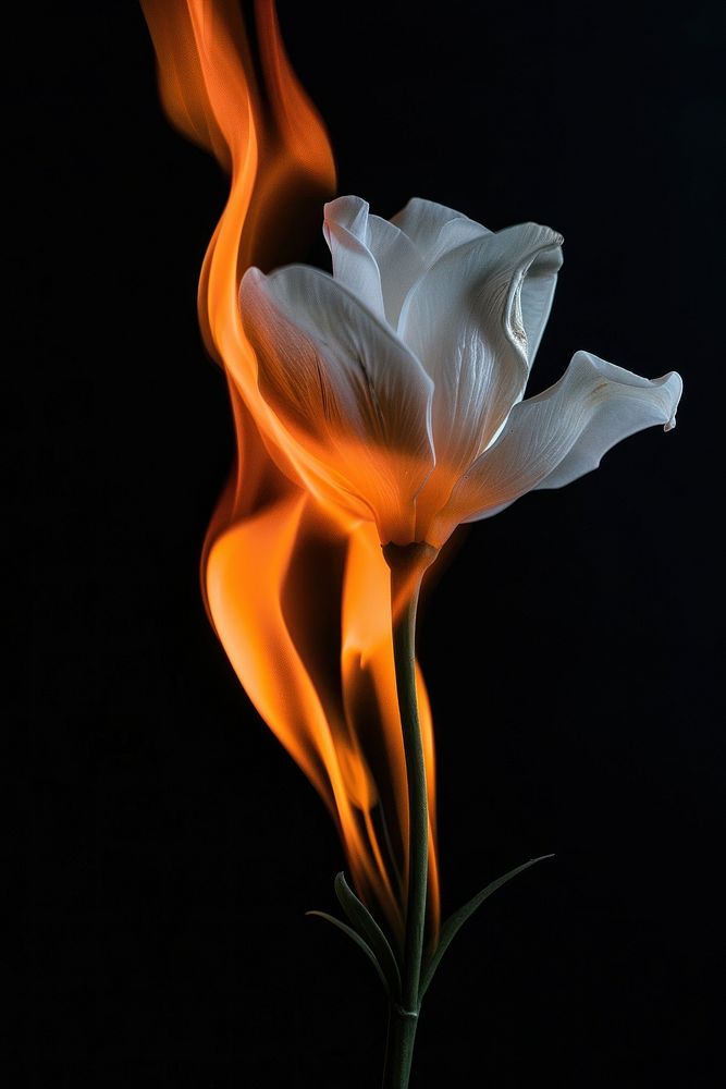 White flower fire blossom female.