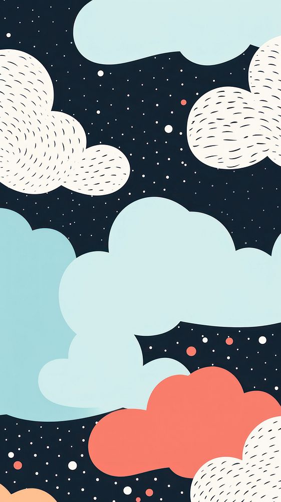 Wallpaper clouds abstract graphics outdoors pattern.