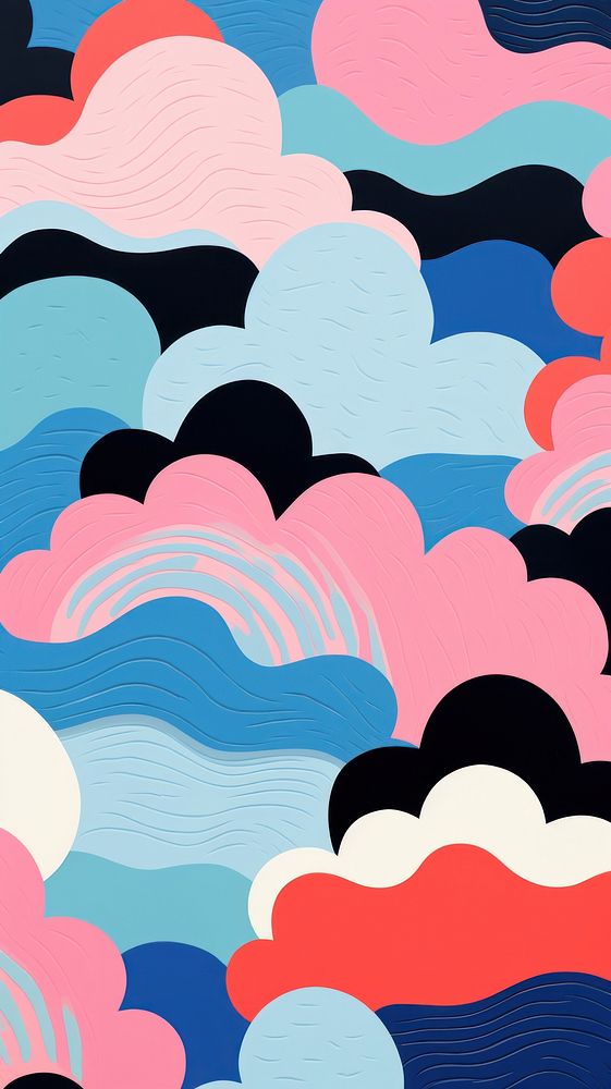 Wallpaper clouds abstract texture graphics painting.
