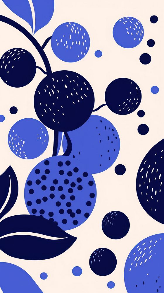 Wallpaper cute blueberry abstract pattern graphics produce.