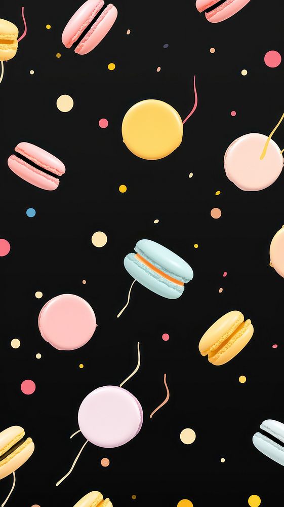 Wallpaper cute macarons abstract confectionery astronomy outdoors.