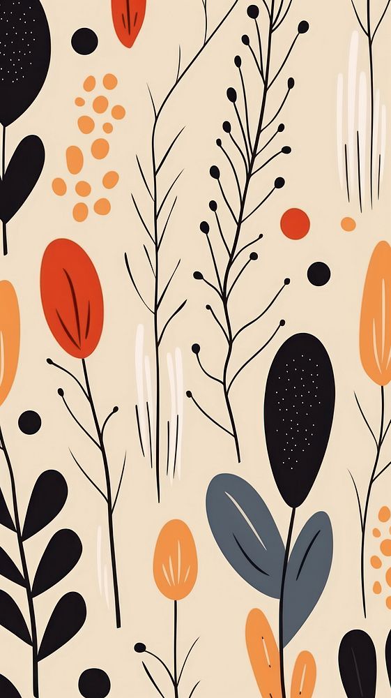 Wallpaper garden abstract graphics pattern plant.