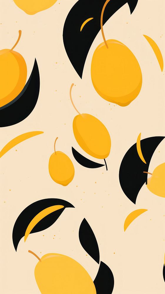 Wallpaper mangoes abstract graphics pattern produce.