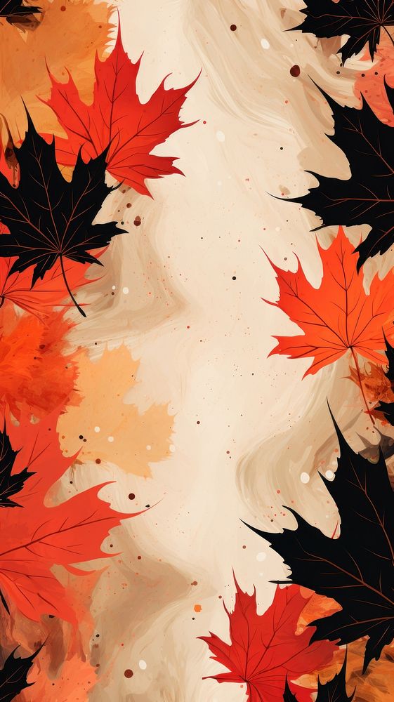 Wallpaper maple leaves abstract wedding female person.