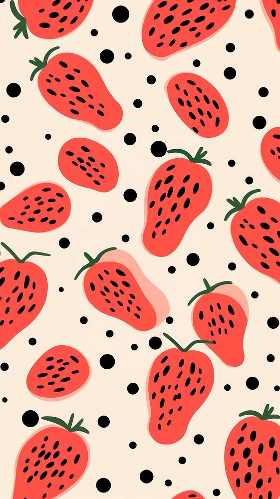 Wallpaper strawberrys abstract pattern outdoors produce.