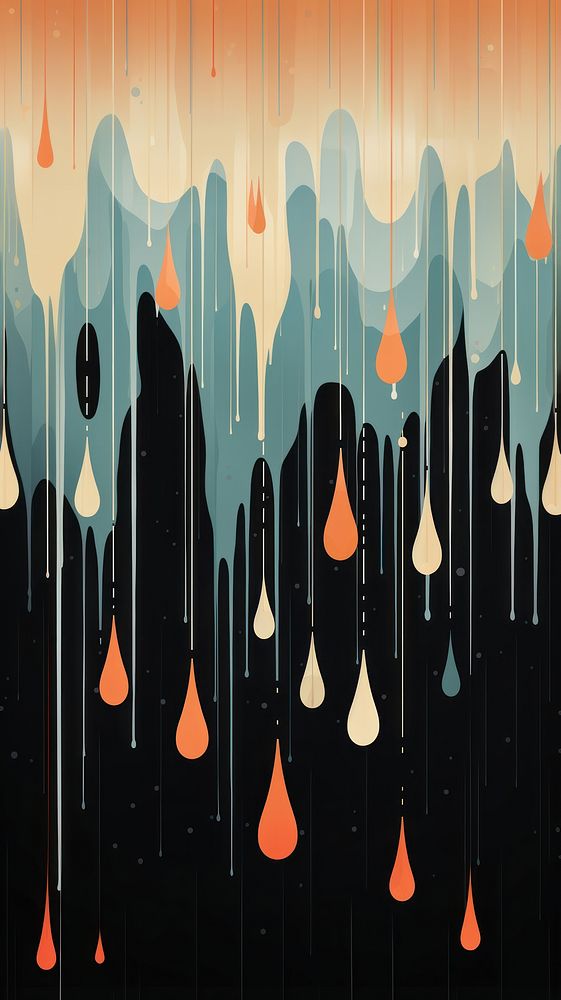 Wallpaper raindrops abstract lighting graphics painting.