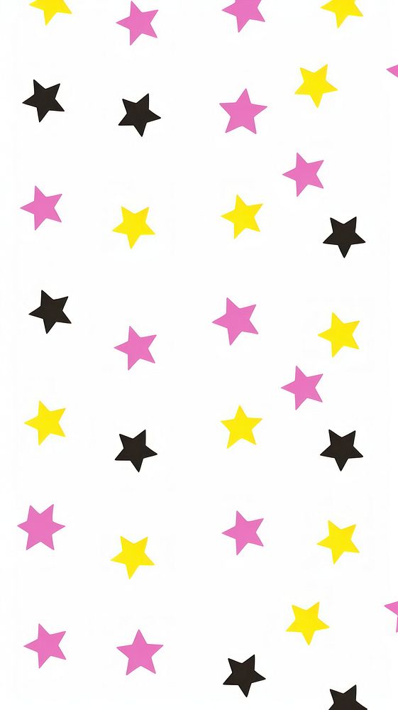 Funky cute star wallpaper confetti symbol.