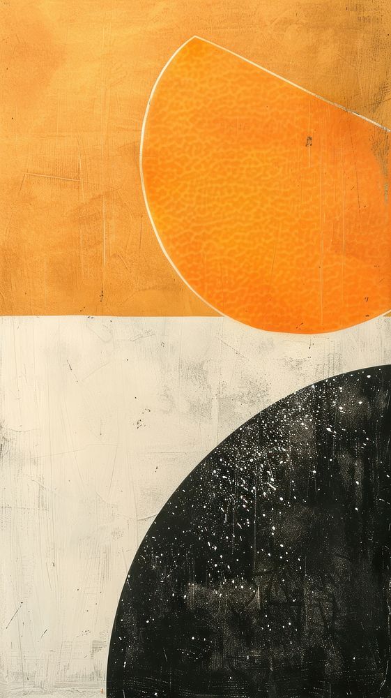 Silkscreen on paper of a mango painting art modern art.